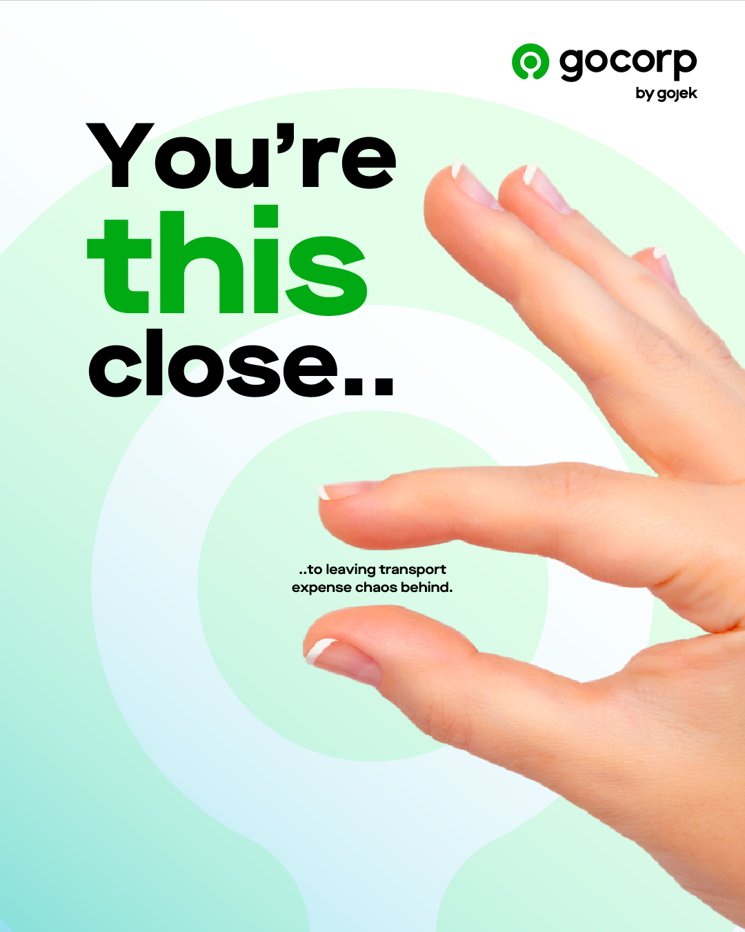 Gojek for Business You're This Close content